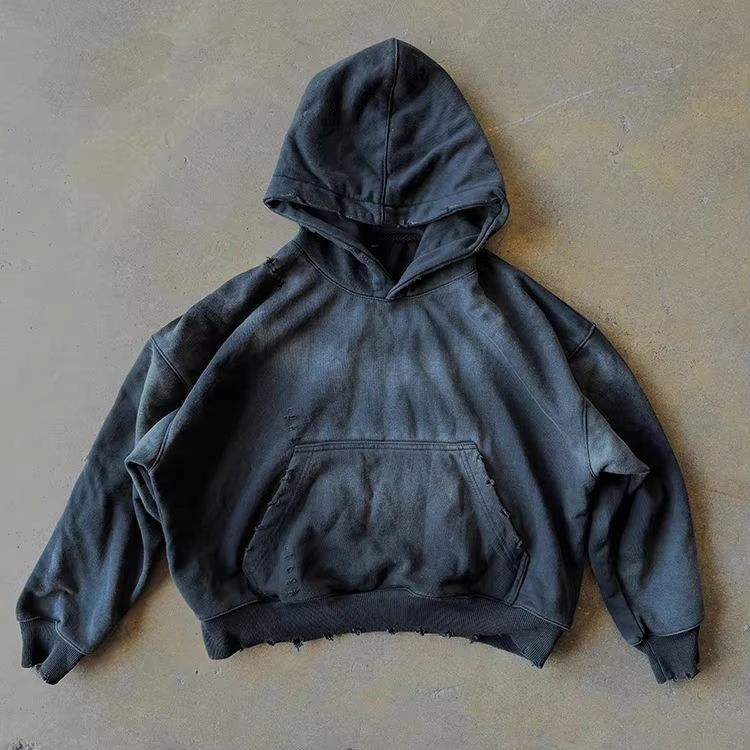Sweat à capuche en coton épais coupe boxy · 3