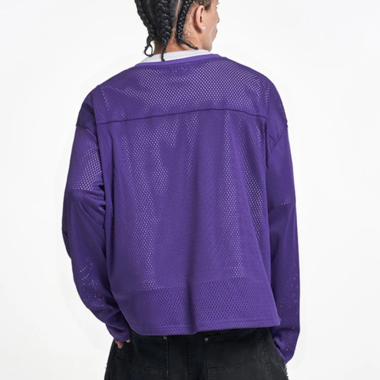เสื้อยืดแขนยาวผู้ชายโอเวอร์ไซส์โพลีเอสเตอร์ · 2