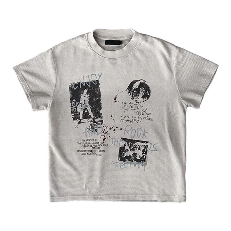 男款大廓形寬鬆棉質 T 卹 · 220 GSM · 1