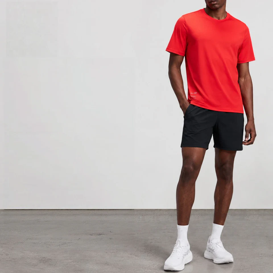 Leichtes Mesh-Lauf-T-Shirt · 2